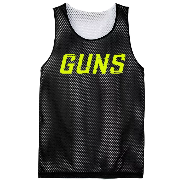 Guns Glitch Mesh Reversible Basketball Jersey Tank