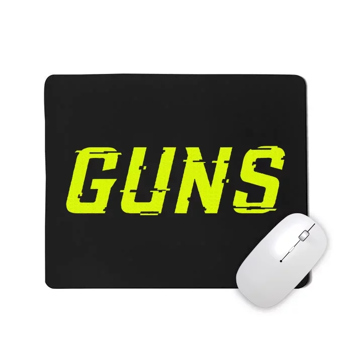 Guns Glitch Mousepad