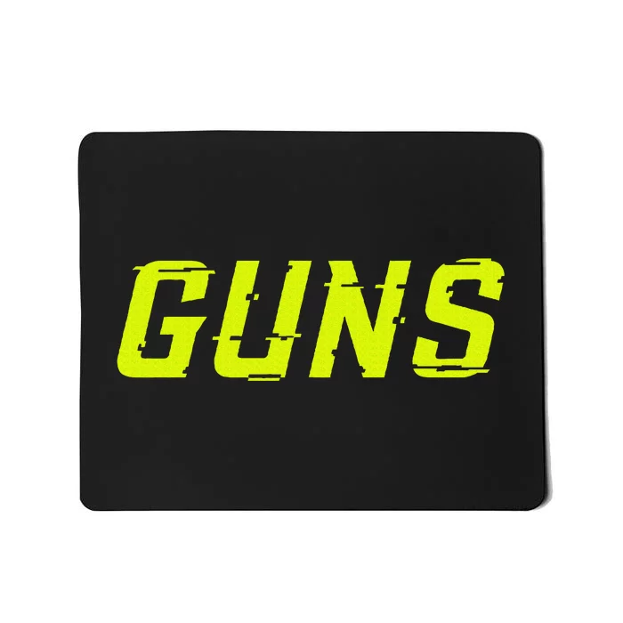 Guns Glitch Mousepad