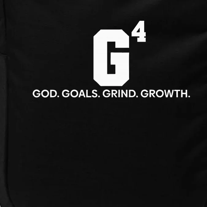 G4 God Goals Grind Growth Funny Christian Impact Tech Backpack