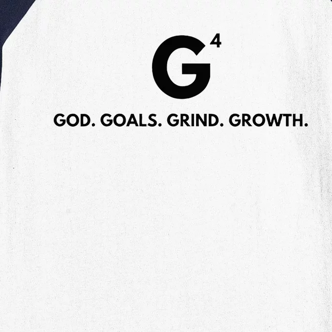 G4 God. Goals. Grind. Growth. Baseball Sleeve Shirt