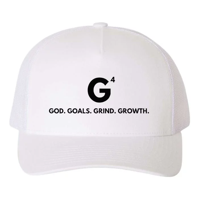 G4 God. Goals. Grind. Growth. Yupoong Adult 5-Panel Trucker Hat