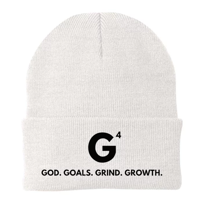 G4 God. Goals. Grind. Growth. Knit Cap Winter Beanie