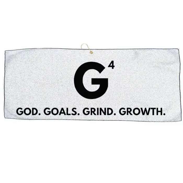 G4 God. Goals. Grind. Growth. Large Microfiber Waffle Golf Towel