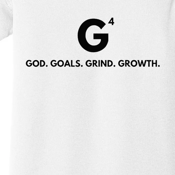 G4 God. Goals. Grind. Growth. Baby Bodysuit