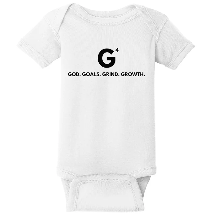 G4 God. Goals. Grind. Growth. Baby Bodysuit