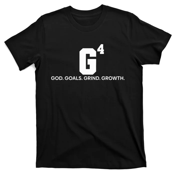 G4 God Goals Grind Growth Funny Christian T-Shirt