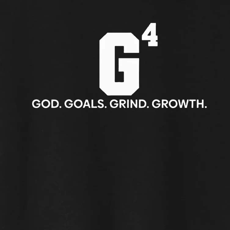 G4 God Goals Grind Growth Funny Christian Women's Crop Top Tee