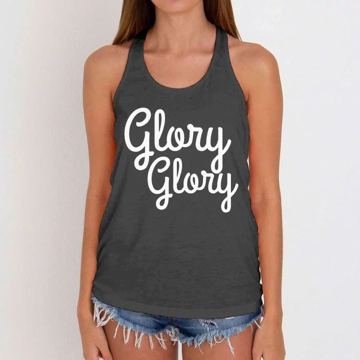 Glory Glory Georgia Women's Knotted Racerback Tank