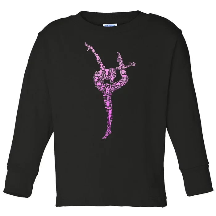 Gymnastics Gymnast Toddler Long Sleeve Shirt