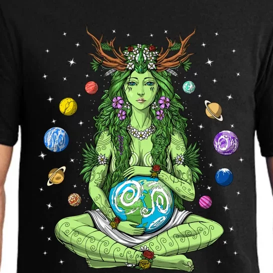 Gaia Greek Goddess Pagan Mother Earth Hippie Nature Witchy Cool Gift Pajama Set