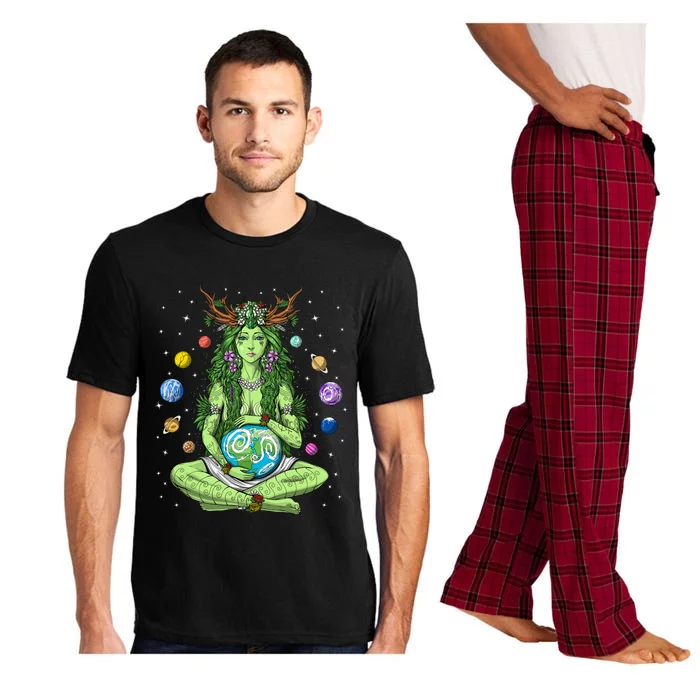 Gaia Greek Goddess Pagan Mother Earth Hippie Nature Witchy Cool Gift Pajama Set