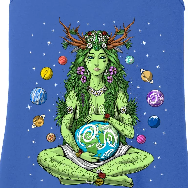 Gaia Greek Goddess Pagan Mother Earth Hippie Nature Witchy Cool Gift Ladies Essential Tank