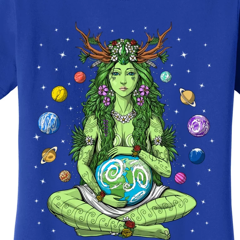 Gaia Greek Goddess Pagan Mother Earth Hippie Nature Witchy Cool Gift Women's T-Shirt