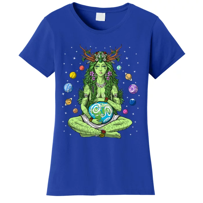 Gaia Greek Goddess Pagan Mother Earth Hippie Nature Witchy Cool Gift Women's T-Shirt