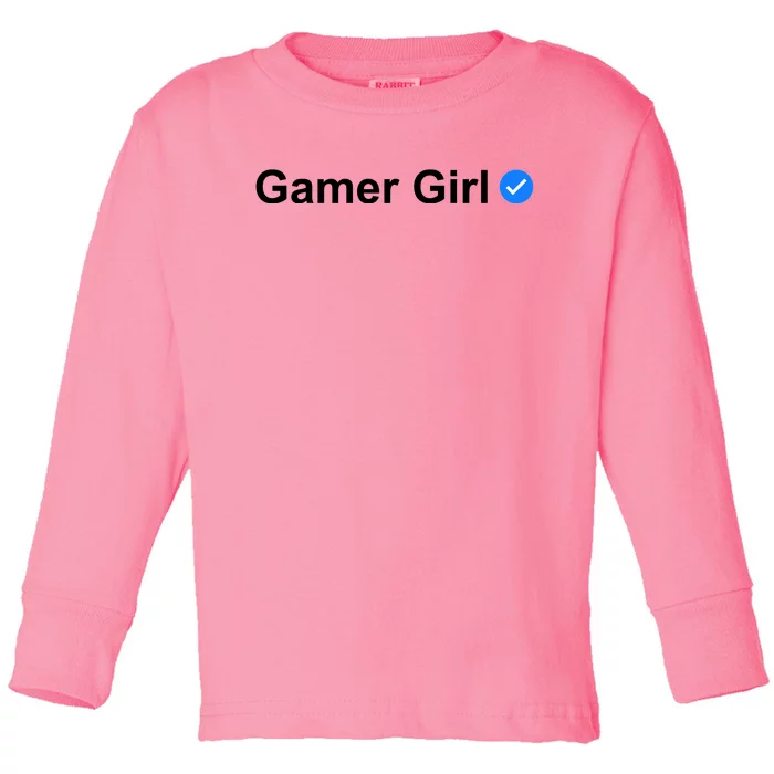 Gamer Girl Toddler Long Sleeve Shirt