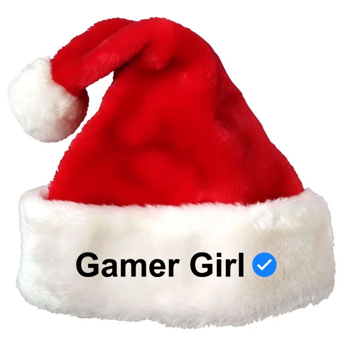 Gamer Girl Premium Christmas Santa Hat