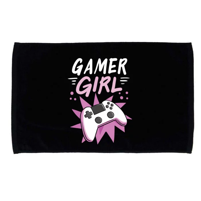 Gamer Girl Gaming Streaming Video Games Gift Microfiber Hand Towel