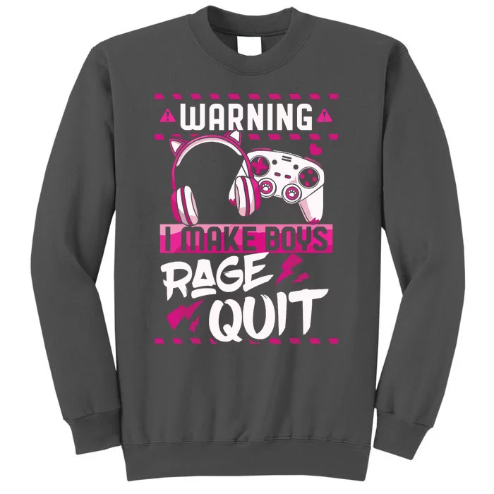 Gamer Girl Gaming Video Games Streaming Streamer Tall Sweatshirt