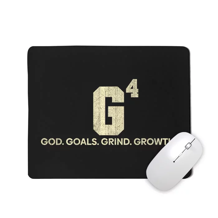 G4 God Goals Grind Growth Funny Christian Mousepad