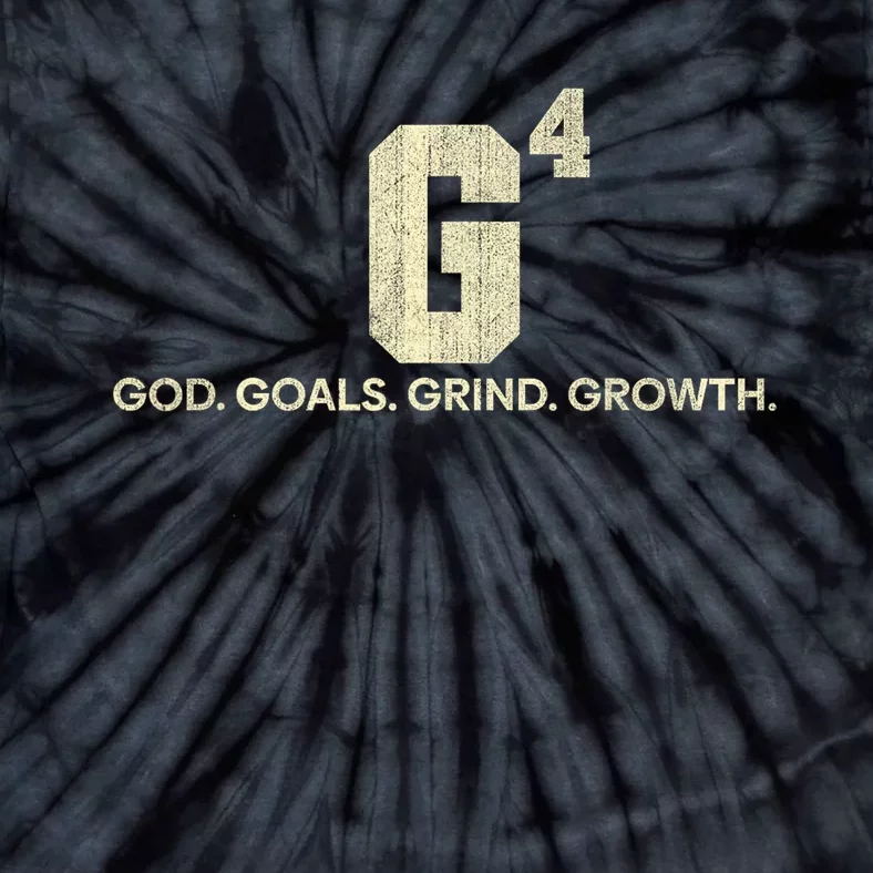 G4 God Goals Grind Growth Funny Christian Tie-Dye T-Shirt