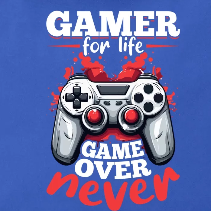 Gamer Gaming Gamer For Life Game Over Never Gift Zip Tote Bag