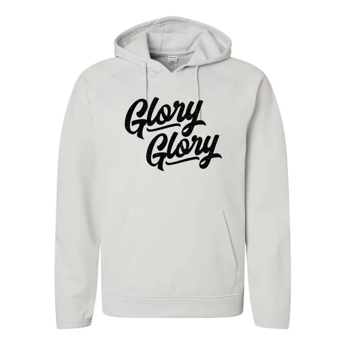 Glory Glory Georgia Rally Fight Song retro Performance Fleece Hoodie