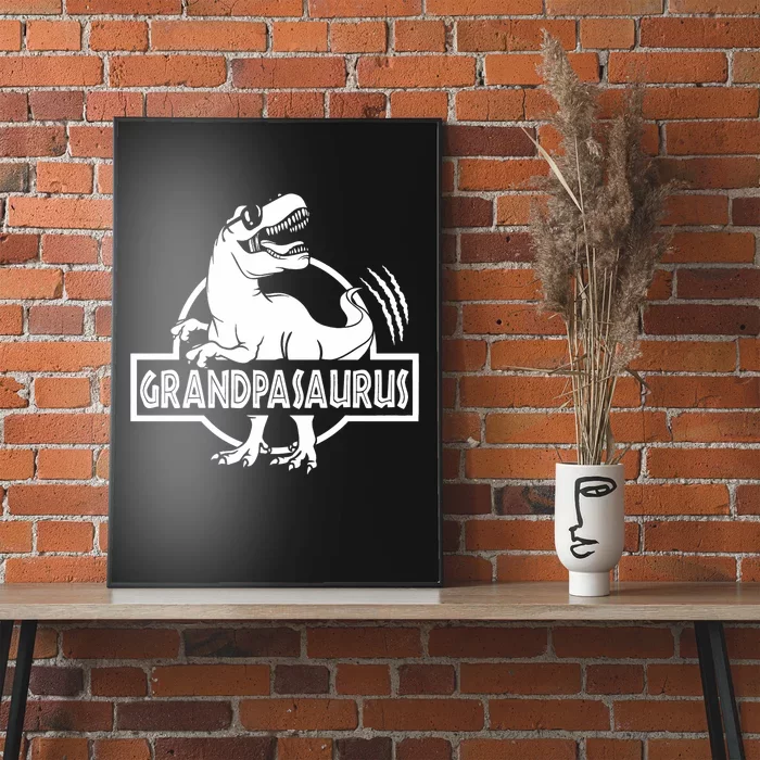 Grandpasaurus Grandfather Grandpa Pop Pop Trex Dinosaur Sweat Poster