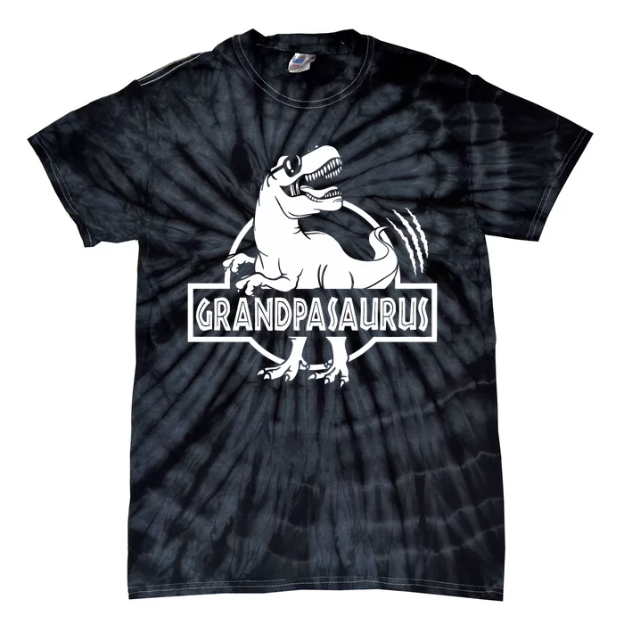 Grandpasaurus Grandfather Grandpa Pop Pop Trex Dinosaur Sweat Tie-Dye T-Shirt