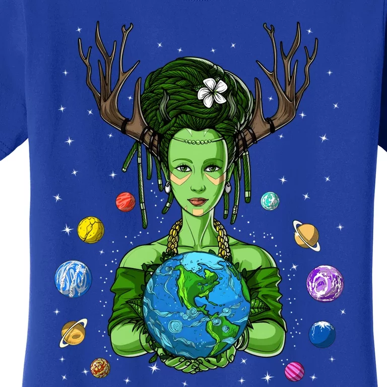 Gaia Greek Goddess Mother Earth Day Hippie Environt Witch Gift Women's T-Shirt