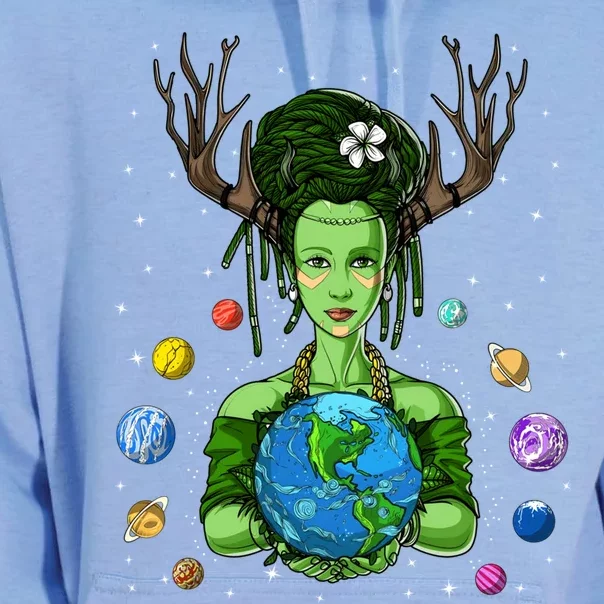 Gaia Greek Goddess Mother Earth Day Hippie Environt Witch Gift Unisex Surf Hoodie