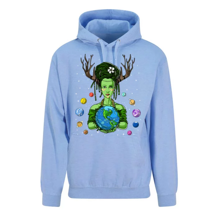 Gaia Greek Goddess Mother Earth Day Hippie Environt Witch Gift Unisex Surf Hoodie