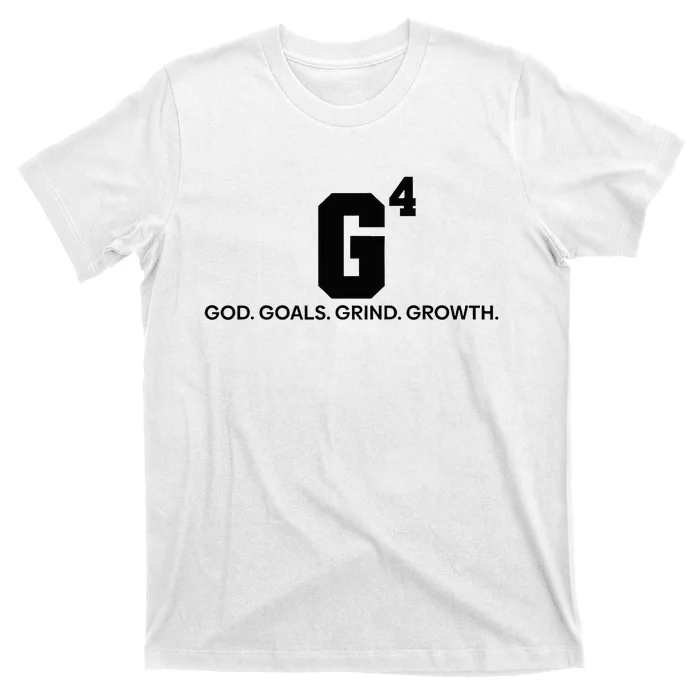 G4 God Goals Grind Growth Funny Christian T-Shirt