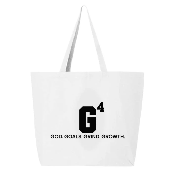 G4 God Goals Grind Growth Funny Christian 25L Jumbo Tote