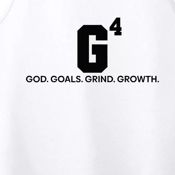 G4 God Goals Grind Growth Funny Christian Performance Tank