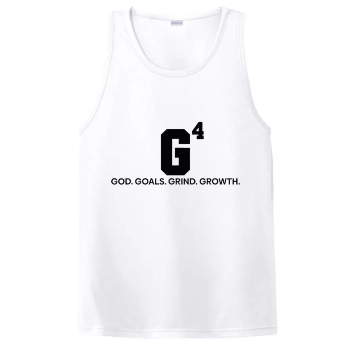 G4 God Goals Grind Growth Funny Christian Performance Tank