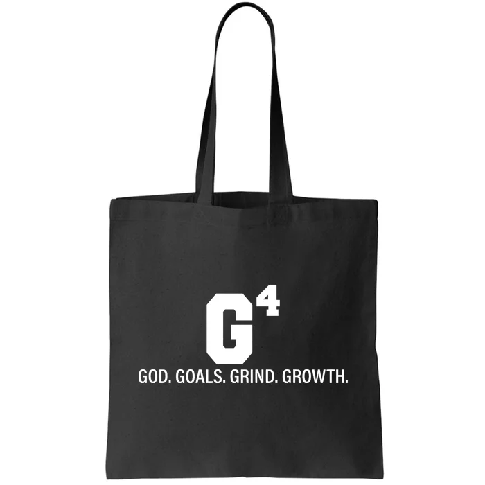 God Goals Grind Growth Tote Bag