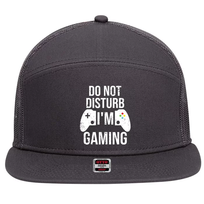 Gaming Gamer Gifts For Teen 7 Panel Mesh Trucker Snapback Hat