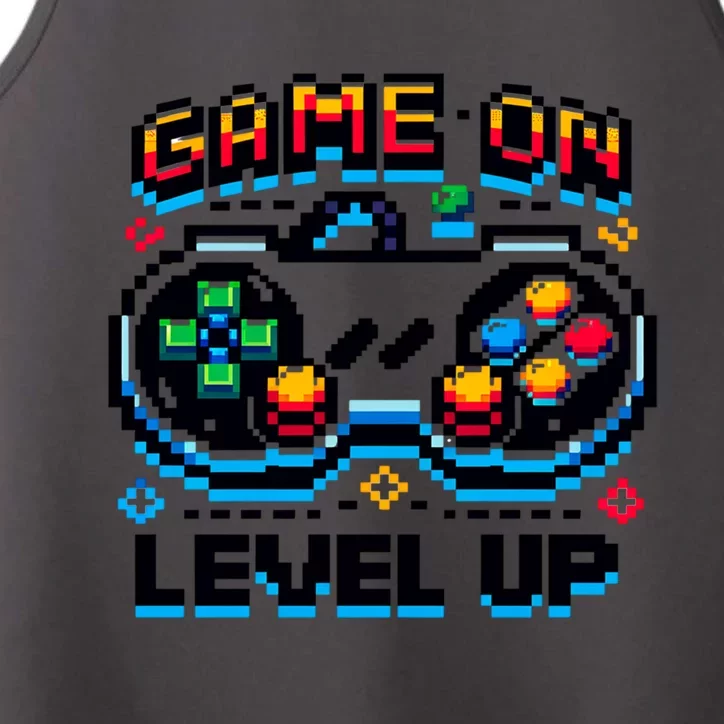 Gamer Gaming Game On Level Up Gift Performance Tank