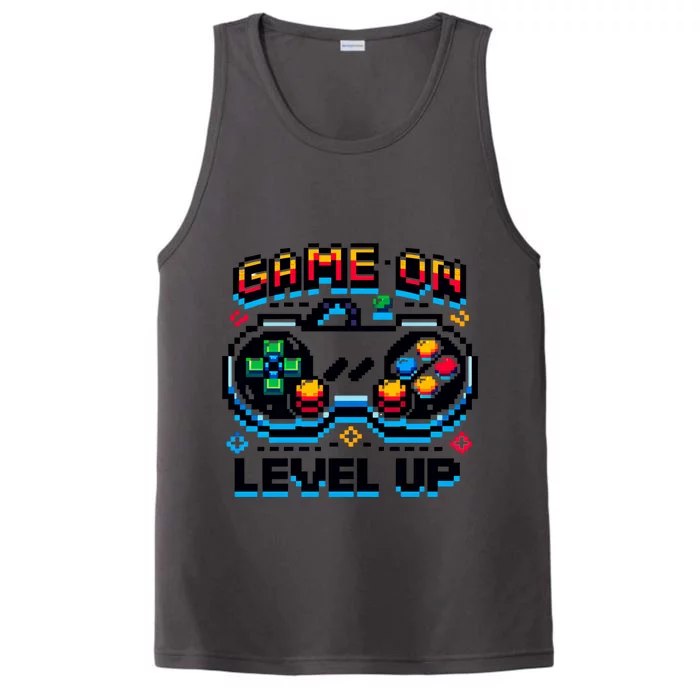 Gamer Gaming Game On Level Up Gift Performance Tank