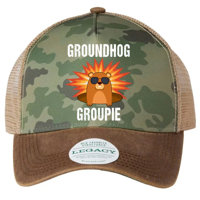 Groundhog Groupie Groundhog Day Party Legacy Tie Dye Trucker Hat