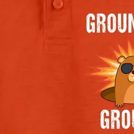 Groundhog Groupie Groundhog Day Party Dry Zone Grid Performance Polo