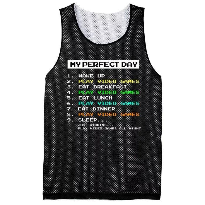 Gaming Gamer Gifts Mesh Reversible Basketball Jersey Tank