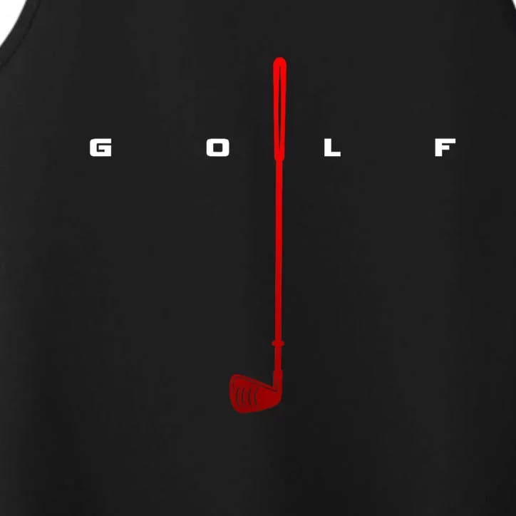 Golfer Golf Gift Performance Tank