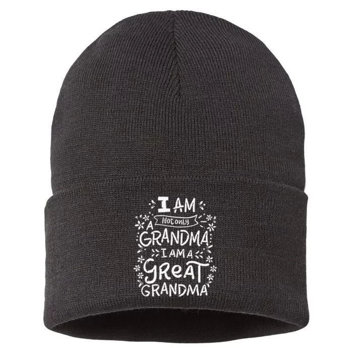 Great Grandma Grandmother Mother's Day Funny Sustainable Knit Beanie