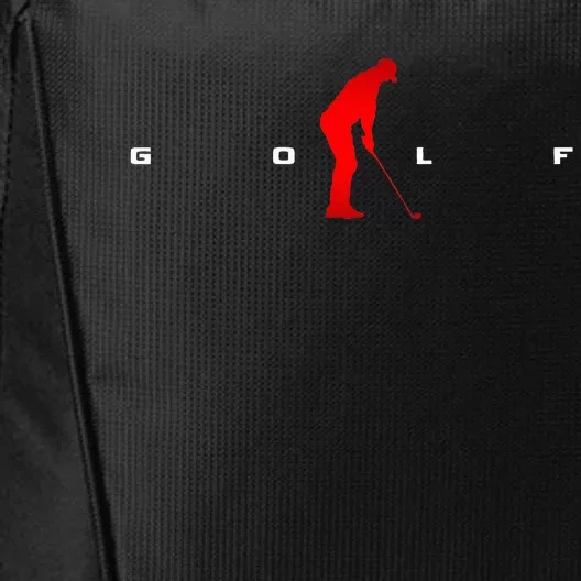 Golfer Golf City Backpack