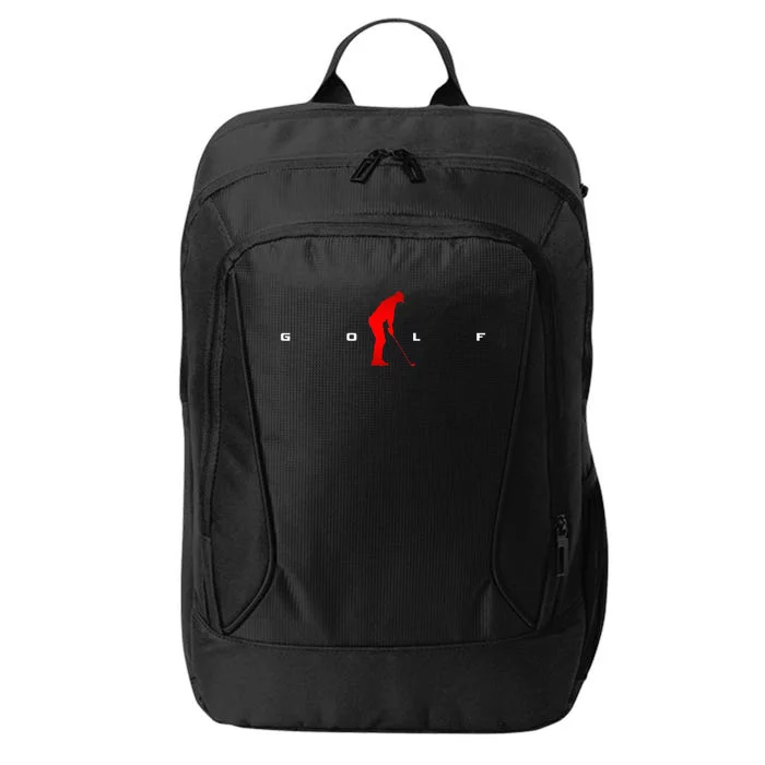 Golfer Golf City Backpack