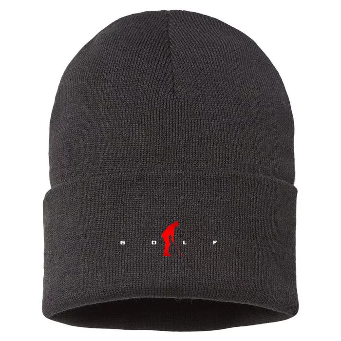 Golfer Golf Sustainable Knit Beanie