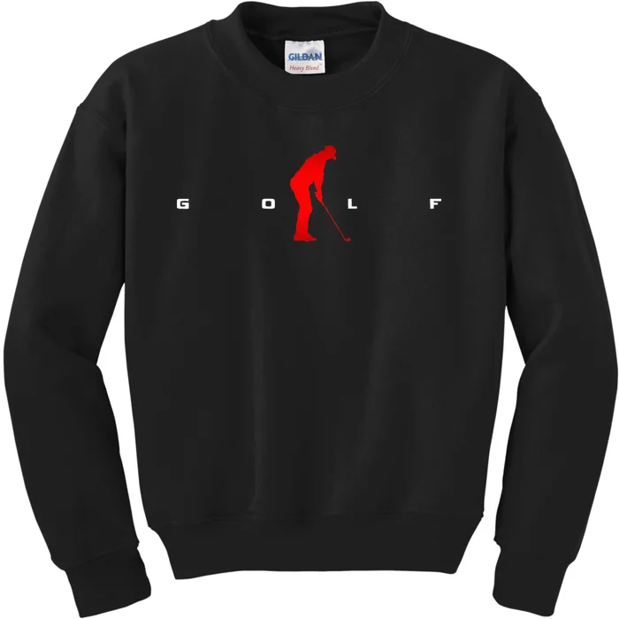 Golfer Golf Kids Sweatshirt