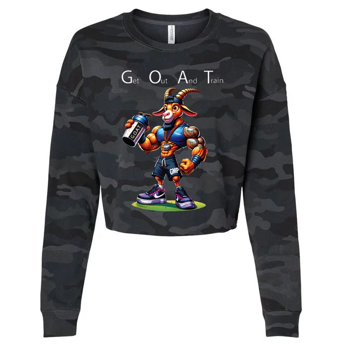 Gym G.O.A.T. Cropped Pullover Crew